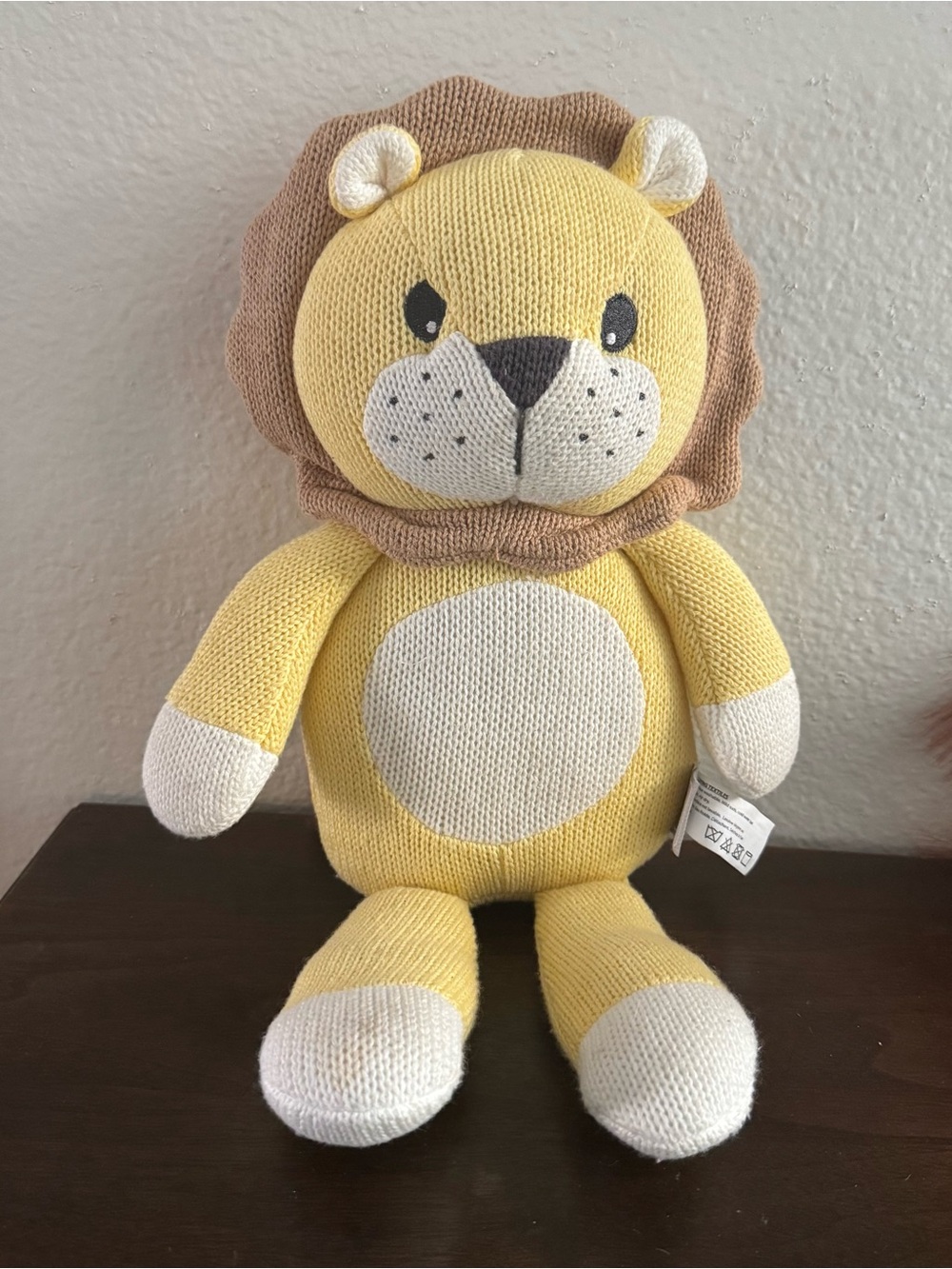 Leo Lion Stuffed Animal Soft Knit Baby Toy Baby Gift | Living Textiles